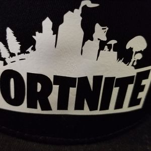 FOUR black adjustable FORTNITE baseball caps